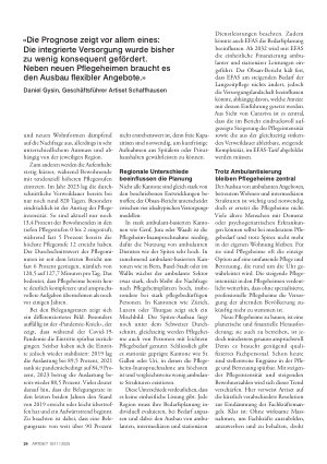 Vorschauseite 2: Langzeitpflege wächst und wird anspruchsvoller