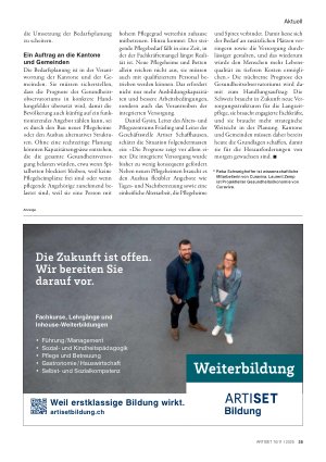 Vorschauseite 3: Langzeitpflege wächst und wird anspruchsvoller