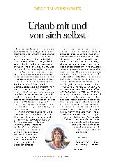 Vorschauseite 1: Urlaub mit und von sich selbst