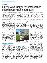 Vorschauseite 1: Eigene Wohnung auch für Menschen mit schweren Behinderungen