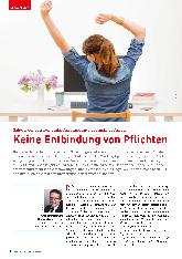Vorschauseite 1: Schwerpunkt Ergonomie: Arbeitsschutz bei mobiler Arbeit. Keine Entbindung von Pflichten.