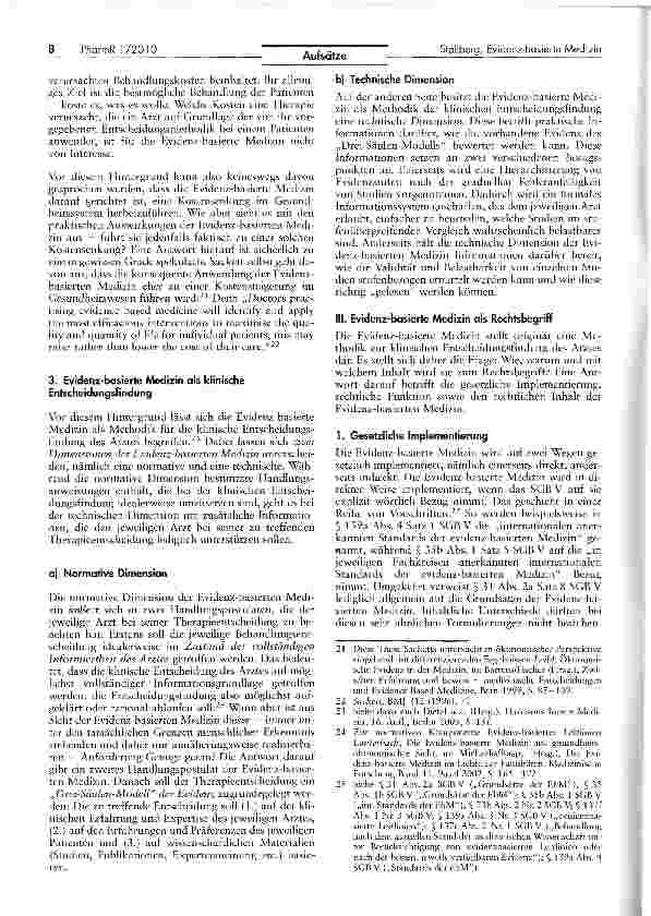 Vorschauseite 4: Evidenz-basierte Medizin als Rechtsbegriff — Funktion, Inhalt und Grenzen