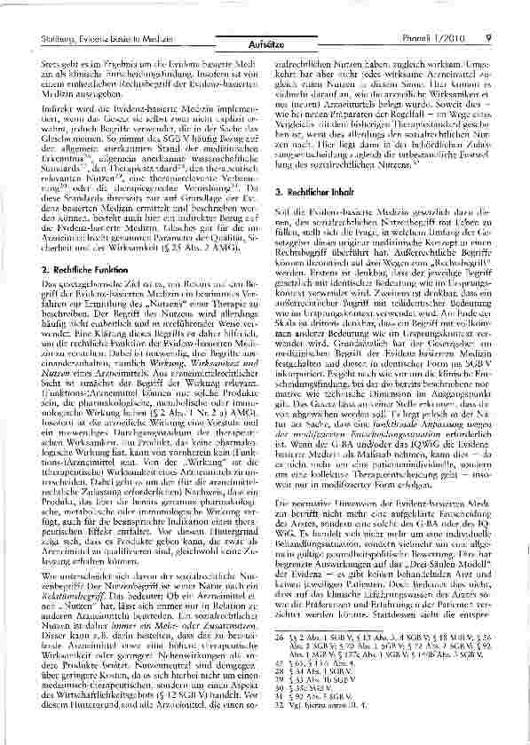 Vorschauseite 5: Evidenz-basierte Medizin als Rechtsbegriff — Funktion, Inhalt und Grenzen