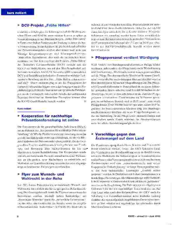 Vorschauseite 6: KKVD-aktuell 2