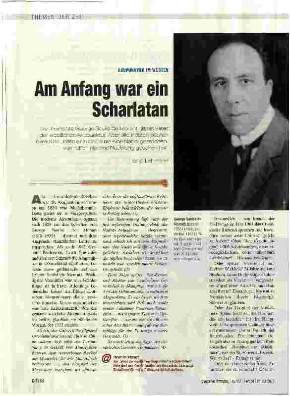 Vorschauseite 1: Am Anfang war ein Scharlatan