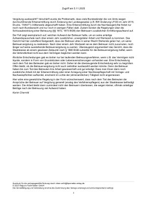 Vorschauseite 3: Zur Aufwendungspauschale – §§ 1878, 1879 BGB