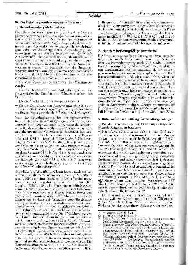 Vorschauseite 6: Erstattungsvereinbarungen mit pharmazeutischen Unternehmen