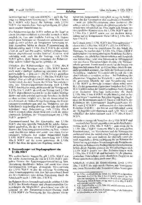 Vorschauseite 2: Verträge nach § 130c SGB V — eine frühe Nutzenbewertung