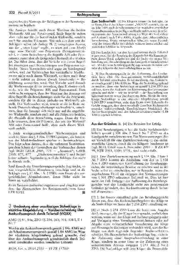 Vorschauseite 4: Werbeaussage durch nicht individualisierte Arztegruppe („Die moderne Medizin setzt auf ...)