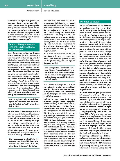 Vorschauseite 2: Kontinuierliche Nierenersatzverfahren in der Intensivmedizin