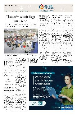 Vorschauseite 1: Hauswirtschaft liegt im Trend.