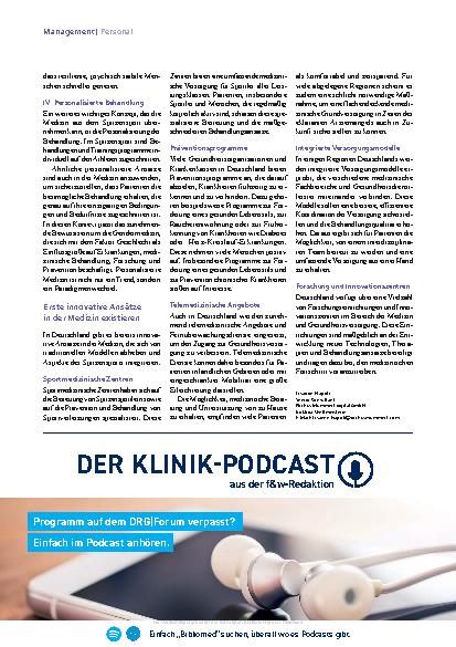 Vorschauseite 3: Vom Spitzensport lernen: Upgrade für die Medizin