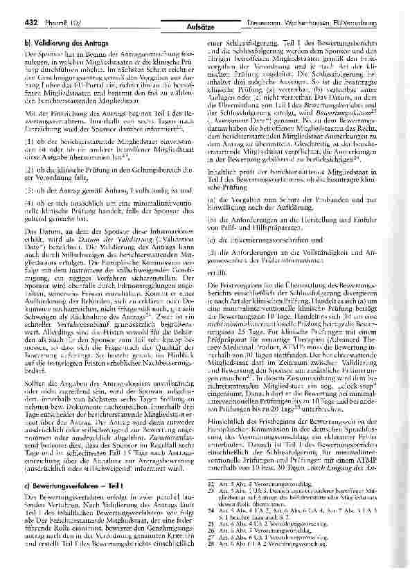Vorschauseite 4: Der Vorschlag für eine neue EU-Verordnung über klinische Prüfungen - Fortschritt oder Rückschritt?