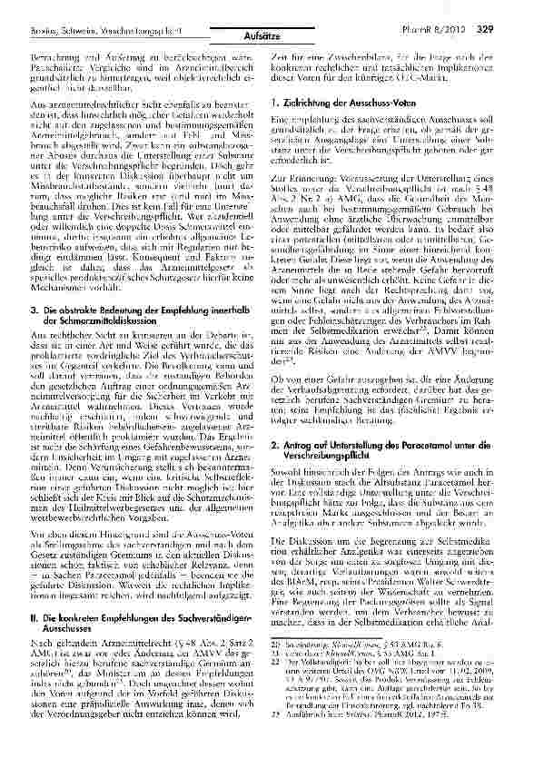 Vorschauseite 4: Neues vom Sachverständigen-Ausschuss für Verschreibungspflicht