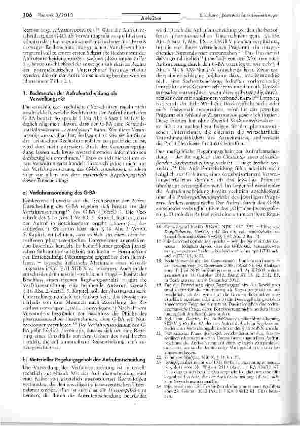 Vorschauseite 3: Die Veranlassung von Bestandsmarktbewertungen durch den Gemeinsamen Bundesausschuss gemäß § 35a Abs. 6 SGB V alsGegenstand gerichtlicher Überprüfung