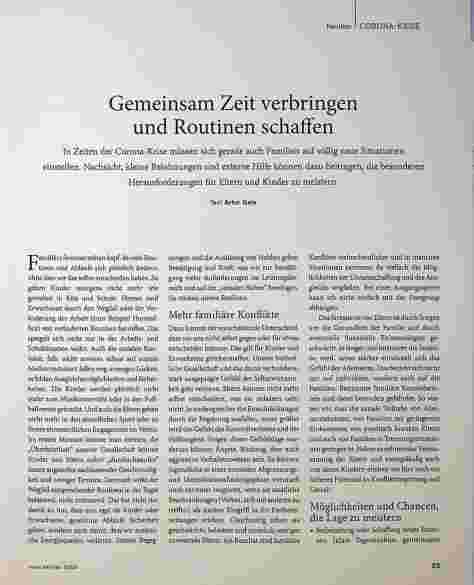 Vorschauseite 1: Gemeinsam Zeit verbringen und Routinen schaffen