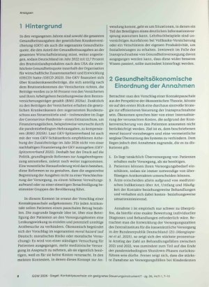 Vorschauseite 2: Kontaktpauschale: ein geeignetes Steuerungsinstrument?