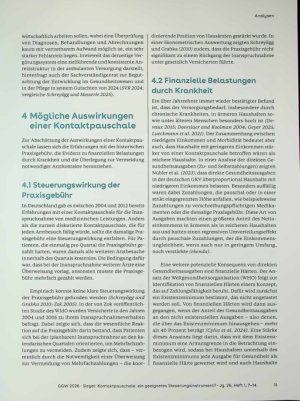 Vorschauseite 5: Kontaktpauschale: ein geeignetes Steuerungsinstrument?