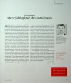 Vorschauseite 1: Mehr Schlagkraft des Sozialstaats