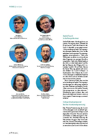 Vorschauseite 2: Sektorenübergreifende Versorgung Klein, aber systemrelevant