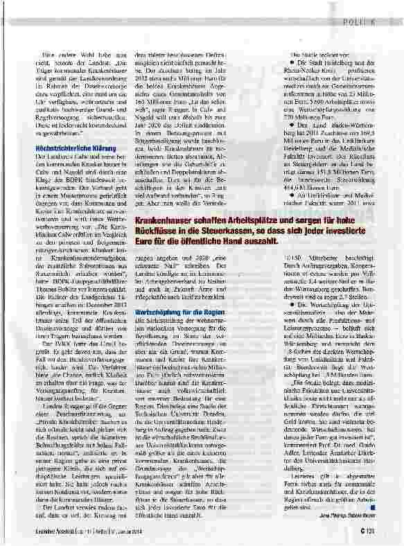 Vorschauseite 2: Daseinsvorsorge im Mittelpunkt