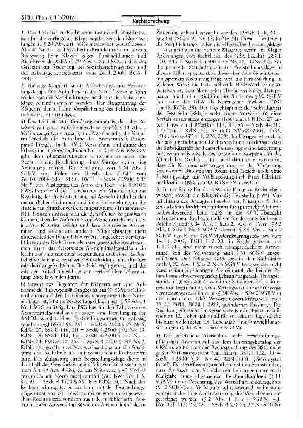 Vorschauseite 3: Aufnahme des Arzneimittels Buscopan® als Standardtherapie zur Behandlung von Reizdarmsyndrom SGB V §§ 34 VI, 91 IV, 92 I 2 Nr. 6