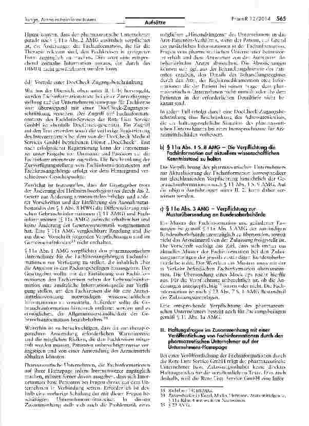 Vorschauseite 6: Zugangsbeschränkungen für Arzneimittelinformationen im Internet — Insbesondere im Zusammenhang mit der Beschränkung des Zugriffs auf Arzneimittelinformationen durch einen „DocChec…
