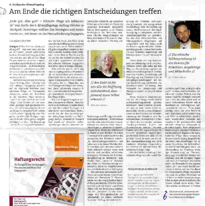 Vorschauseite 1: Am Ende die richtigen Entscheidungen treffen