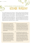 Vorschauseite 1: GESUNDE ERNÄHRUNG – gesunde Familien?
