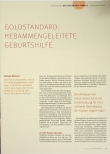 Vorschauseite 2: GOLDSTANDARD: HEBAMMENGELEITETE GEBURTSHILFE