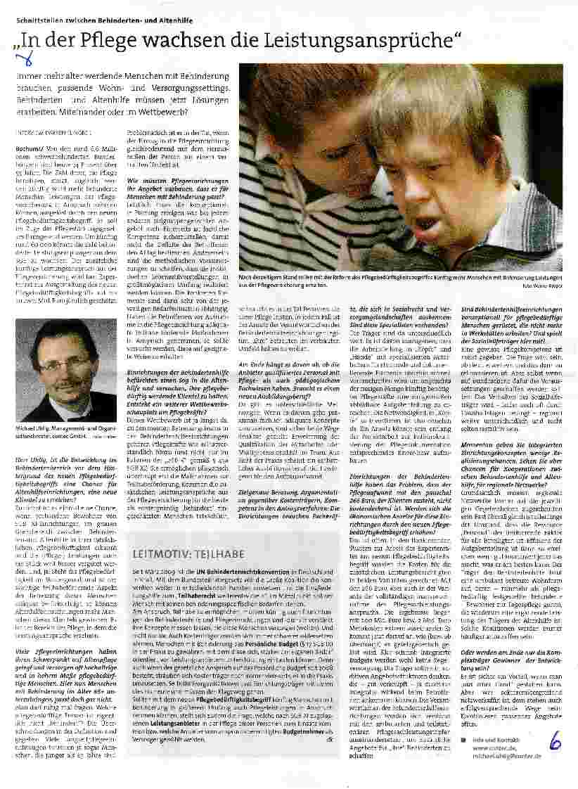 Vorschauseite 1: In der Pflege wachsen die Leistungsansprüche