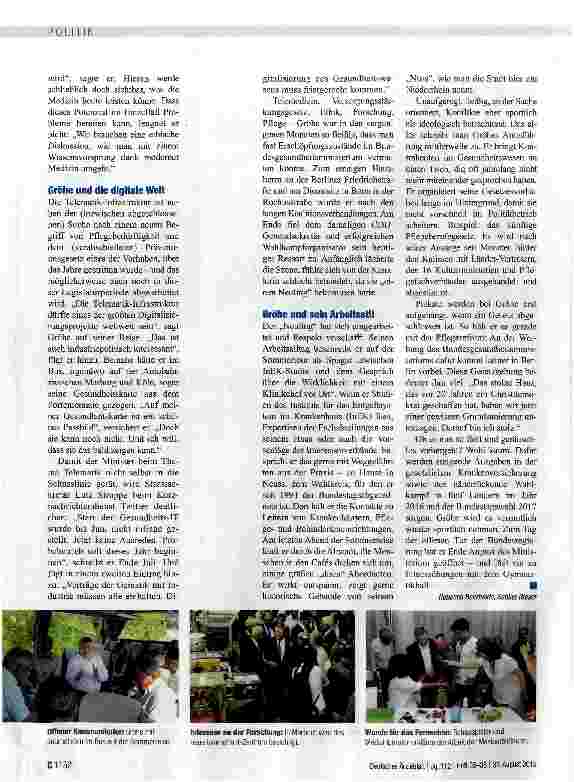 Vorschauseite 3: Hermann Gröhe und sein Ministeramt