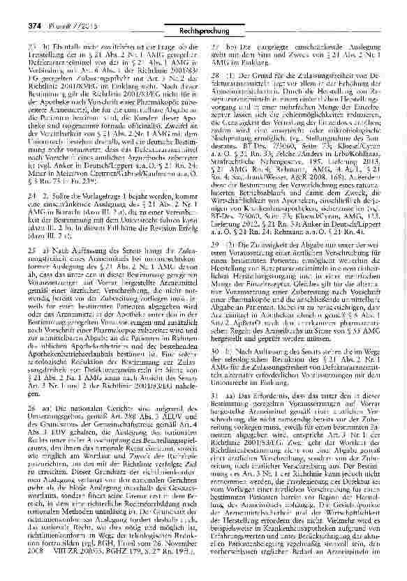 Vorschauseite 4: Werbeverbot für zulassunqspflichtiqe Arzneimittel (Weihrauch-Extrakt-Kapseln)RL 2001/83/EG Art. 3 Nr. 1, Art. 3 Nr. 2