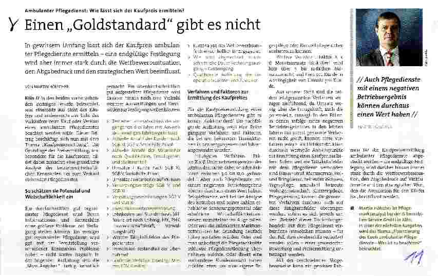Vorschauseite 1: Einen Goldstandard gibt es nicht