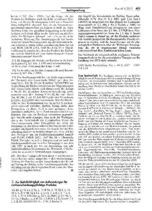 Vorschauseite 3: Abgrenzung Arzneimittel/Kosmetikum (Mundspülung mit Chlorhexidin)