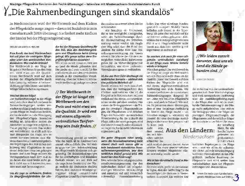 Vorschauseite 1: Die Rahmenbedingungen sind skandalös
