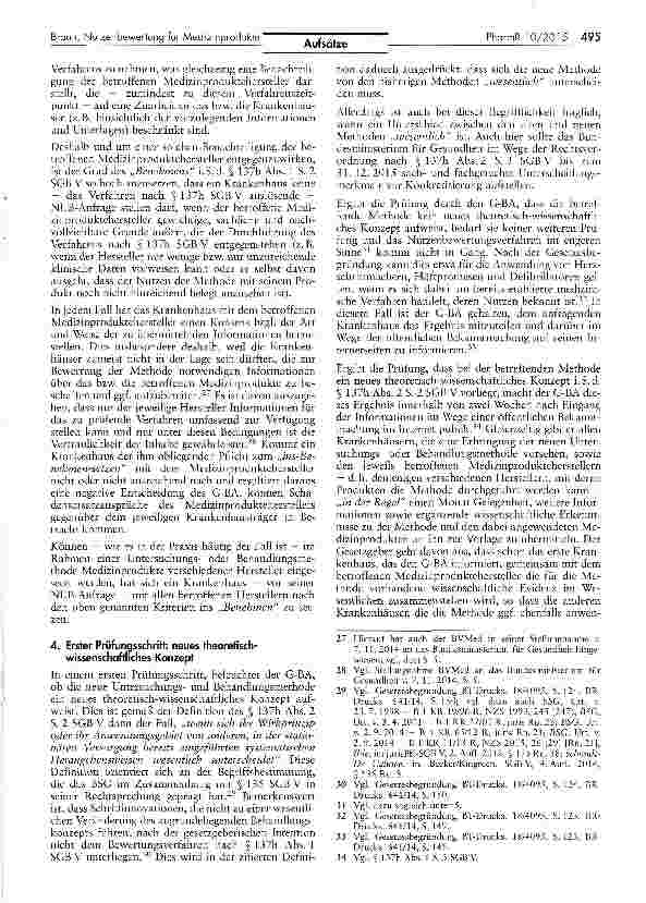 Vorschauseite 4: Die Bewertung neuer Untersuchungsund Behandlungsmethoden mit Medizinprodukten hoher Risikoklasse nach § 137h SGB V