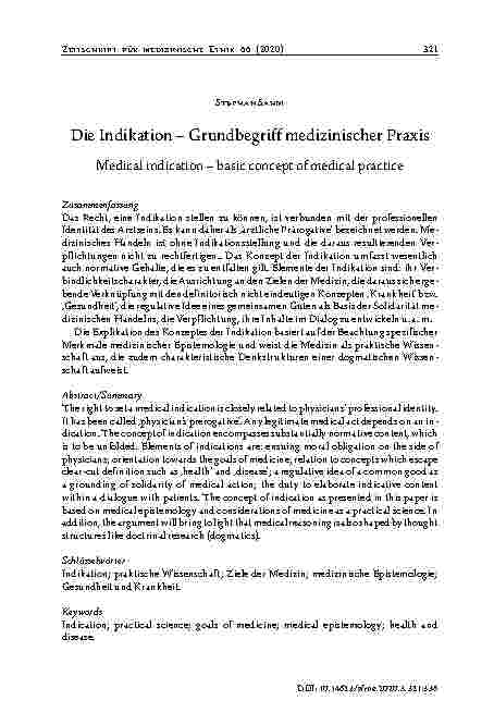 Vorschauseite 1: Die Indikation – Grundbegriff medizinischer Praxis