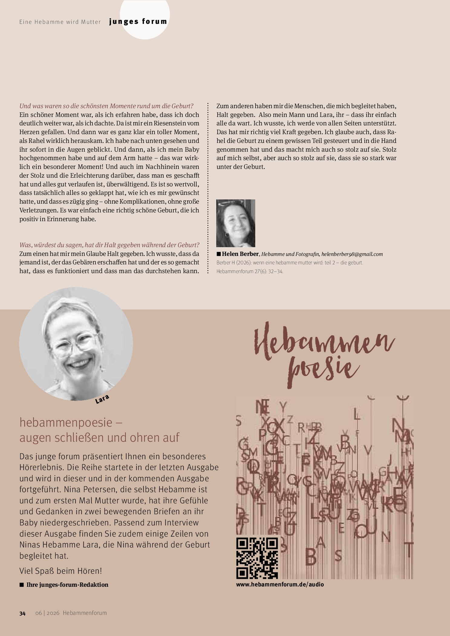 Vorschauseite 3: Wenn eine Hebamme Mutter wird: Teil 2 – Die Geburt