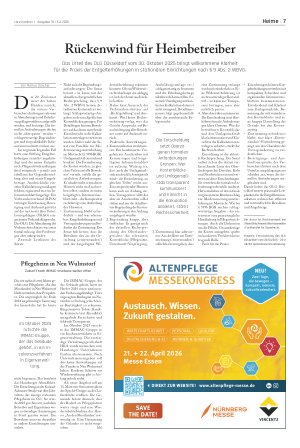 Vorschauseite 1: Rückenwind für Heimbetreiber