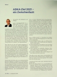 Vorschauseite 1: ADKA-Ziel 2021 - ein Zwischenfazit