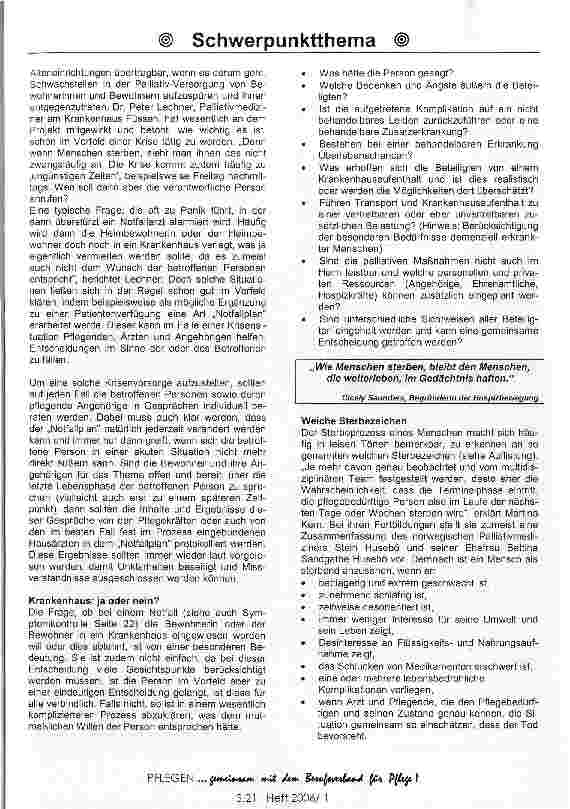 Vorschauseite 2: Die letzten Lebenstage gestalten
