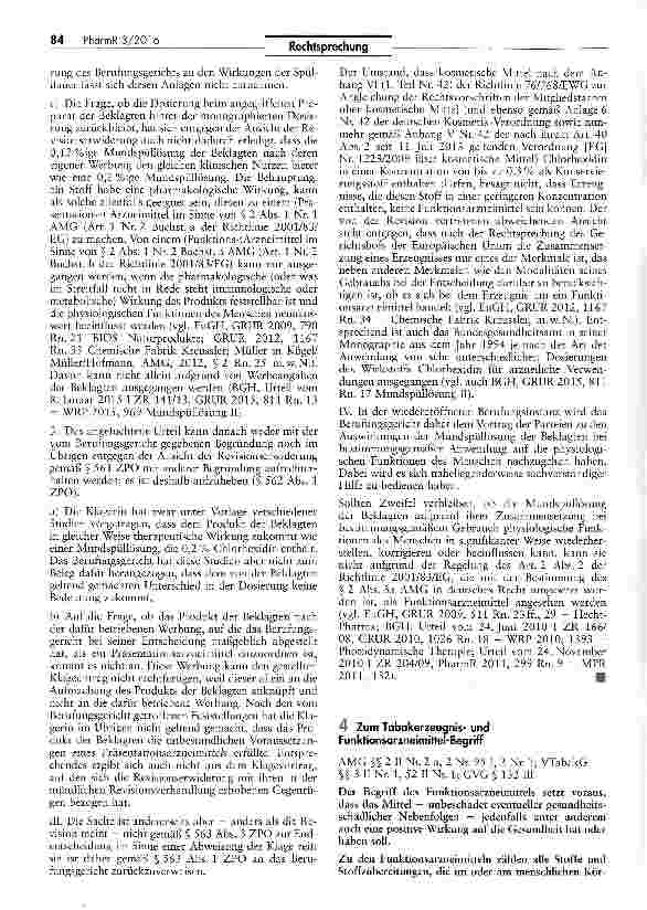 Vorschauseite 1: Zum Tabakerzeugnisund Funktionsarzneimittel-Begriff