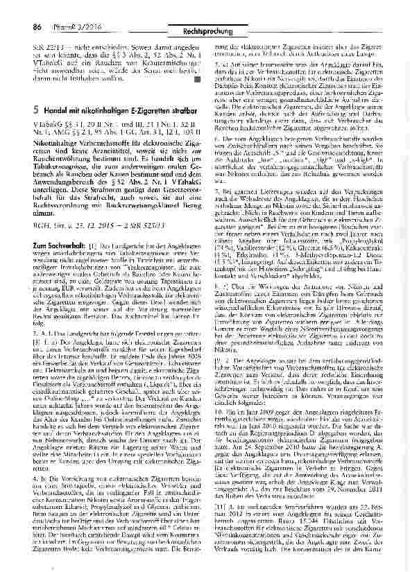 Vorschauseite 3: Zum Tabakerzeugnisund Funktionsarzneimittel-Begriff