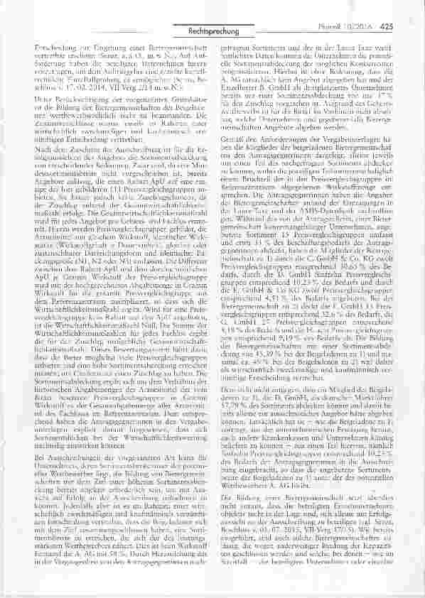 Vorschauseite 3: Zur Zulässigkeit der Bildung von Bietergemeinschaften