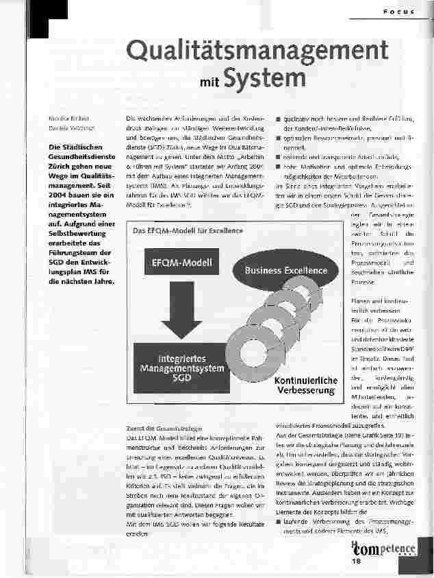 Vorschauseite 1: FOCUSQualitätsmanagement mit System