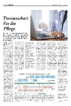 Vorschauseite 1: Pionierarbeit für die Pflege