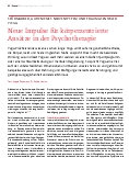 Vorschauseite 1: Neue Impulse für körperzentrierte Ansätze in der Psychotherapie