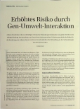 Vorschauseite 1: Erhöhtes Risiko durch Gen-Umwelt-Interaktion