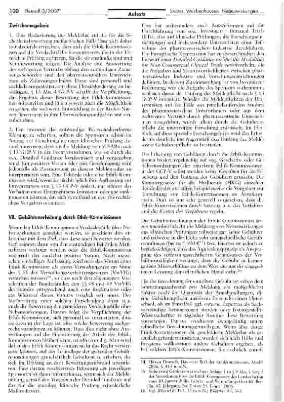 Vorschauseite 6: Meldung von Nebenwirkungen aus klinischen Studien an Ethik-Kommissionen
